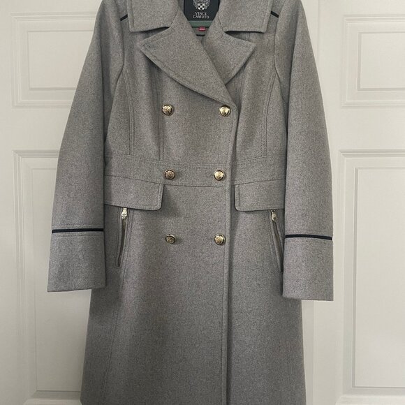 Vince Camuto Double Breasted Military Coat - Medium - Picture 2 of 7